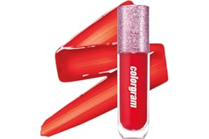 COLORGRAM Thunderbolt Tint Lacquer #02 Heart Tok | Highly Pigmented, Long Lasting, Moisturizing Lip Stain, Buildable and Blendable Lip Tint (0.2 fl.oz)