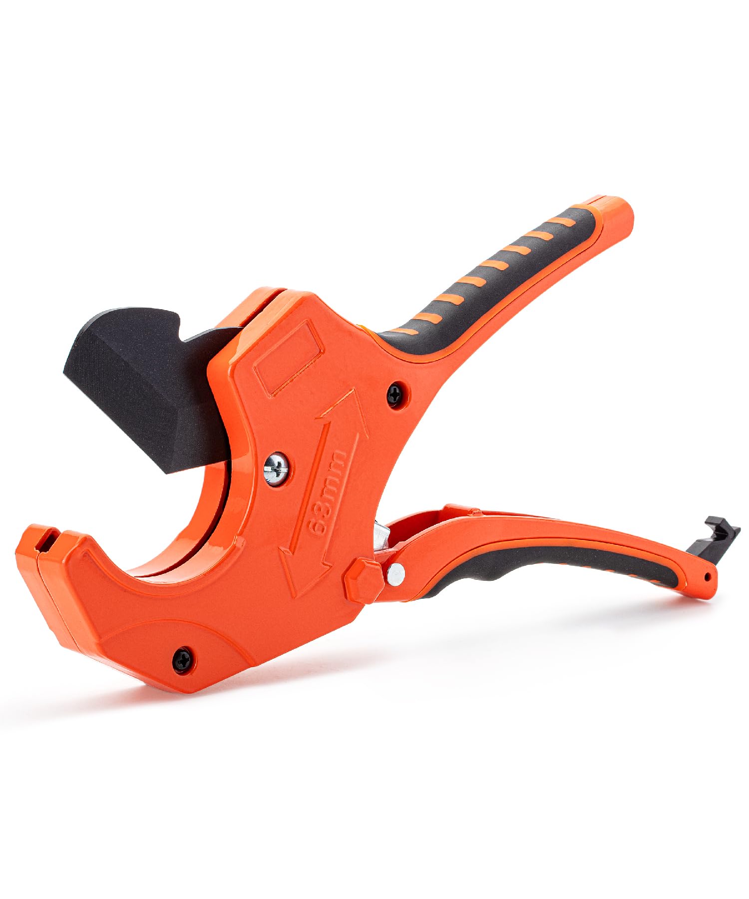 Photo 1 of Bates- Pvc  Cutter, Cuts up to 2-1/2", Orange Ratcheting PVC Pipe Cutter Tool, Pipe Cutters PVC Pipe Shears, Plastic Pipe Cutter, PEX Pipe Cutter, PVC Cutter Tool, PVC Ratchet Cutter