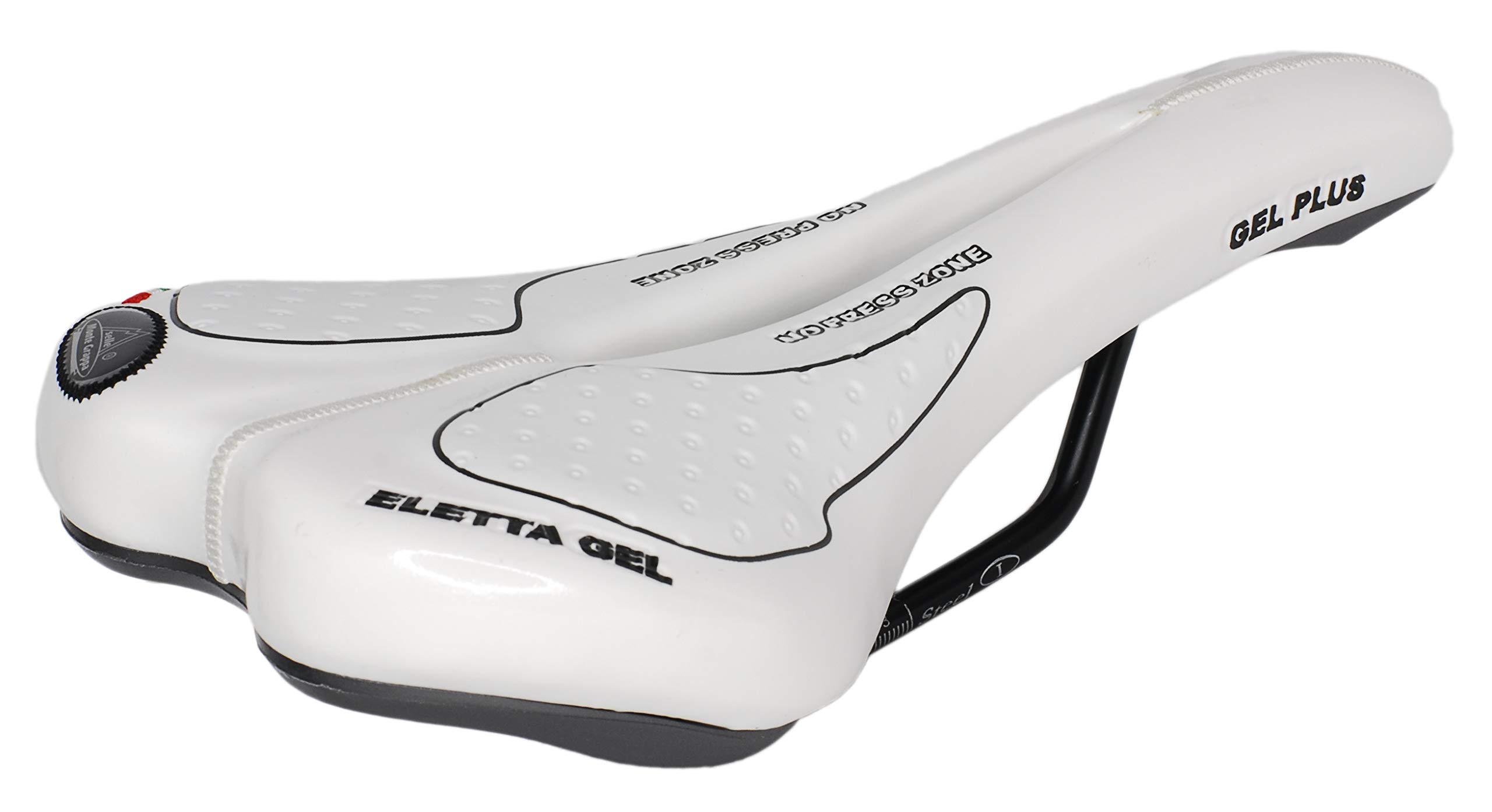 Montegrappa Saddle for Road Bicycle MTB Trekking Unisex Model SM Elected Gel 1150 Made in Italy Colour White