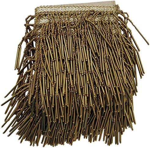 Sofias Dull Gold Latkan Lace - 2.5 Meters Make Your own Designer Wear DIY - Do It Yourself !