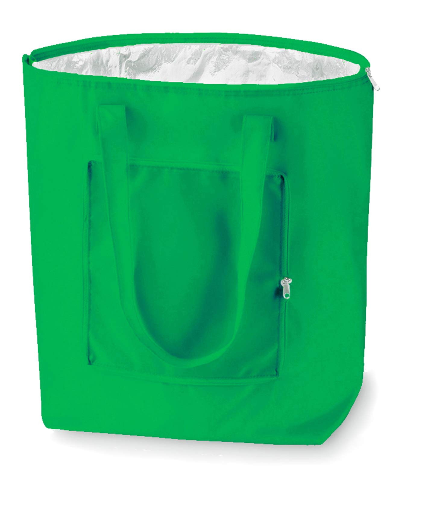 PromotionGift - Reusable Foldable Cooler, Shopping, Beach Bag Light and Durable, with Inner Aluminium Lining for Perfect Cooling Function - 25L (Irish green)