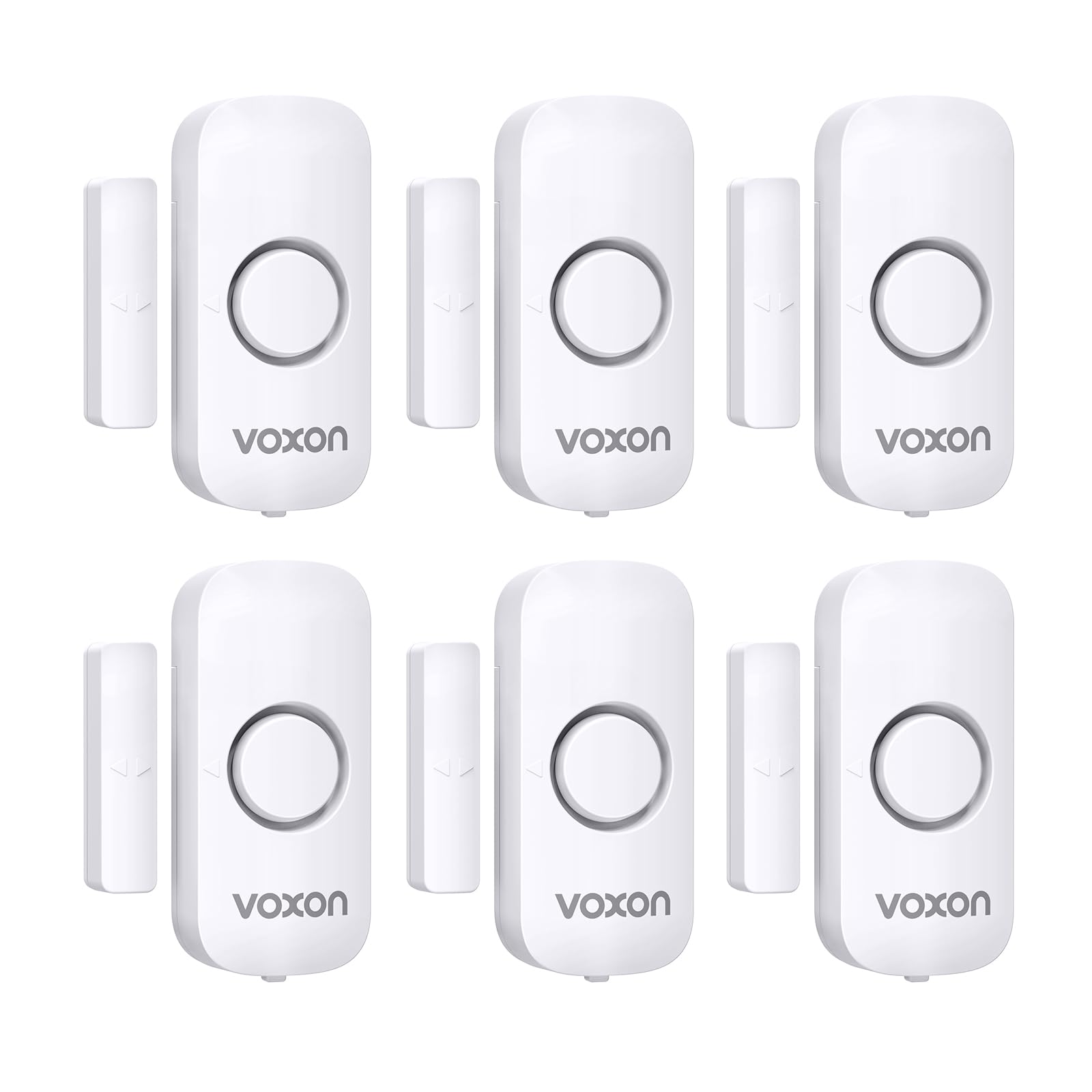 Photo 1 of Door Alarms for Kids Safety, VOXON Door Alarm for Home Security Personal Security Alarms Sensor Burglar Window Alarm for Pool, Cars, Sheds, Caravans DIY Kit Pack of 6