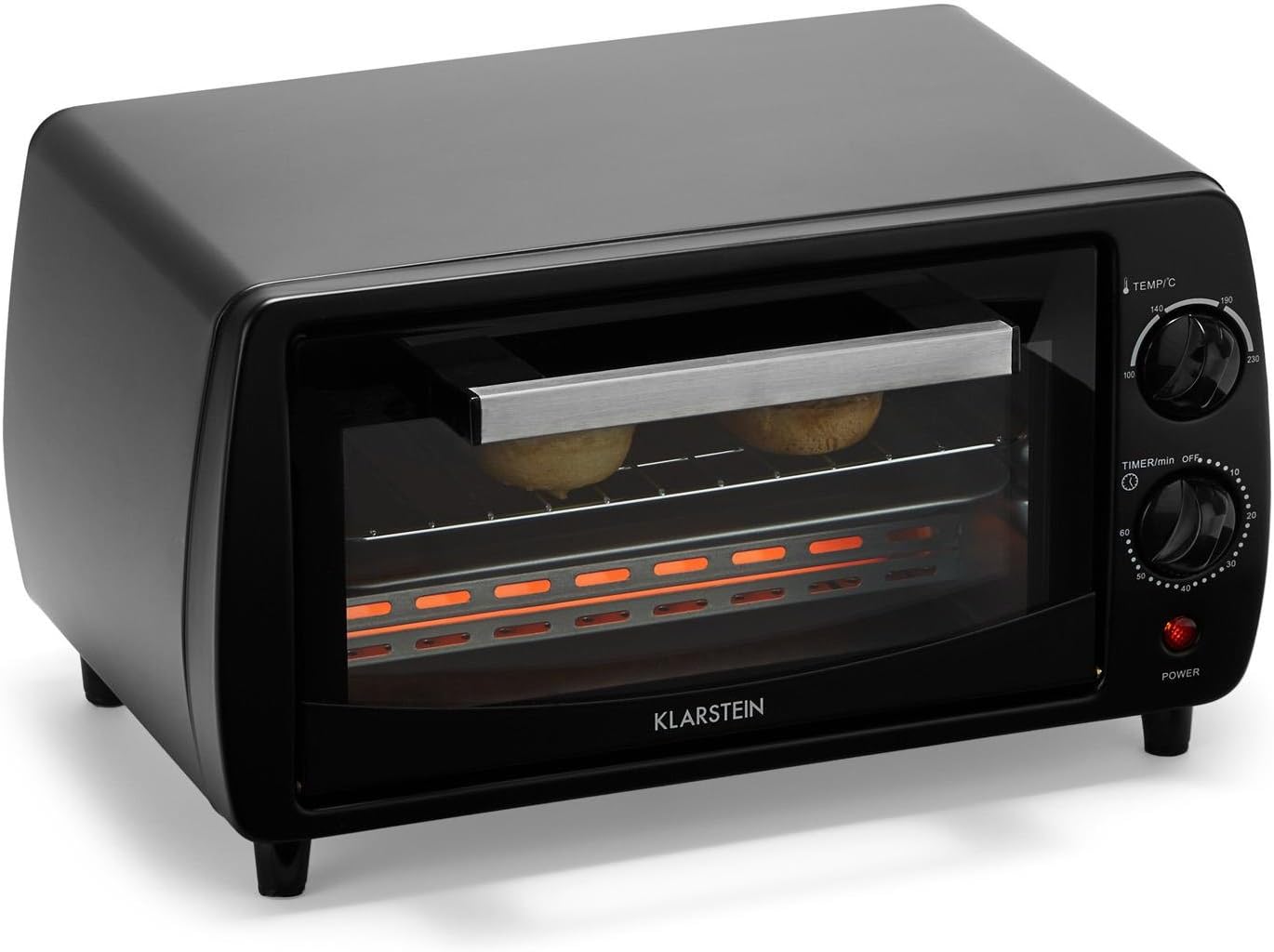 Klarstein Minibreak - Mini-Backofen, Backofen, 11L Volumen, 800W