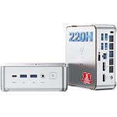 KAMRUI Hyper H2 Mini PC, Core 5 220H 24GB RAM 512GB SSD Mini Computer | Micro Desktop Computers (12C/16T, up to 4.9GHz), Triple 4K Display, USB-C, WiFi6, BT5.2, Small PC Business Office Home