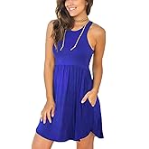 HiMONE Vacation Dresses for Women 2025 Summer Dress Women's Casual Sundresses Casual Beach Petite Sun Dress XS-2XL