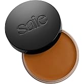 Saie Sun Melt Cream Bronzer - Buildable Balm Face Bronzer for Effortless Sculpting - Cream Contour Enriched with Vitamin C, Nourishing Skincare Ingredients &amp; a Natural Finish - Medium Bronze (1 oz)