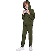 Boyoo Boys' 2 Piece Athletic Tracksuit Jogging Sets Outfit Sweatsuit Zip Up Hoodie and Active Pants for Kids 5-14 Years