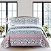 SLPR Summer Festival 2-Piece Bedding Quilt Set - Twin with 1 Sham | Summer Stripes Lightweight Quilted Bedspread