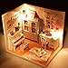 Cuteroom Dollhouse Miniature DIY House Kit Cute Room With Furnitiure and Cover Artwork Gift