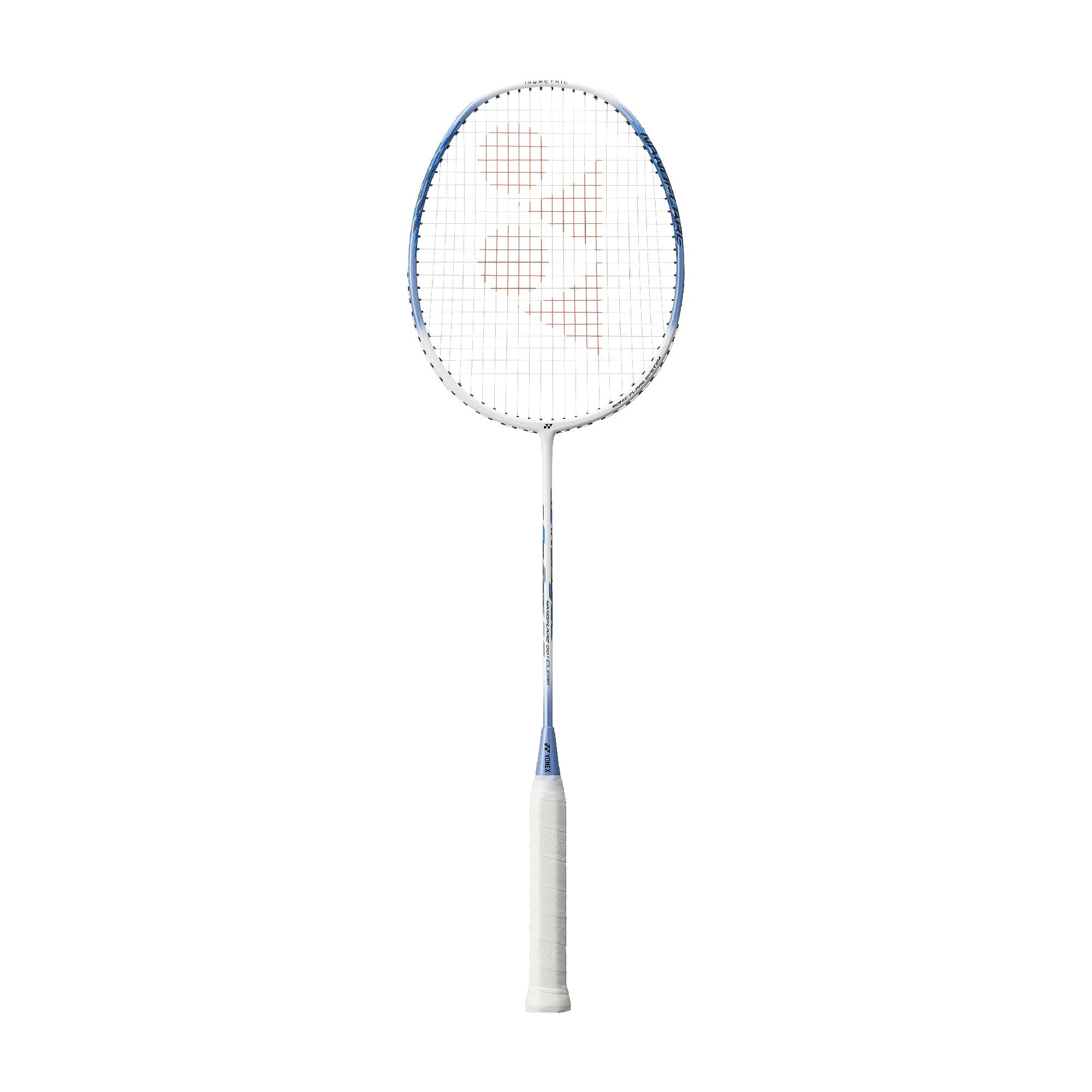 YONEX Nanoflare 001 Clear Badminton Racquet | Hi-Flex Slim Shaft for Speed & Control | Strung Graphite Frame