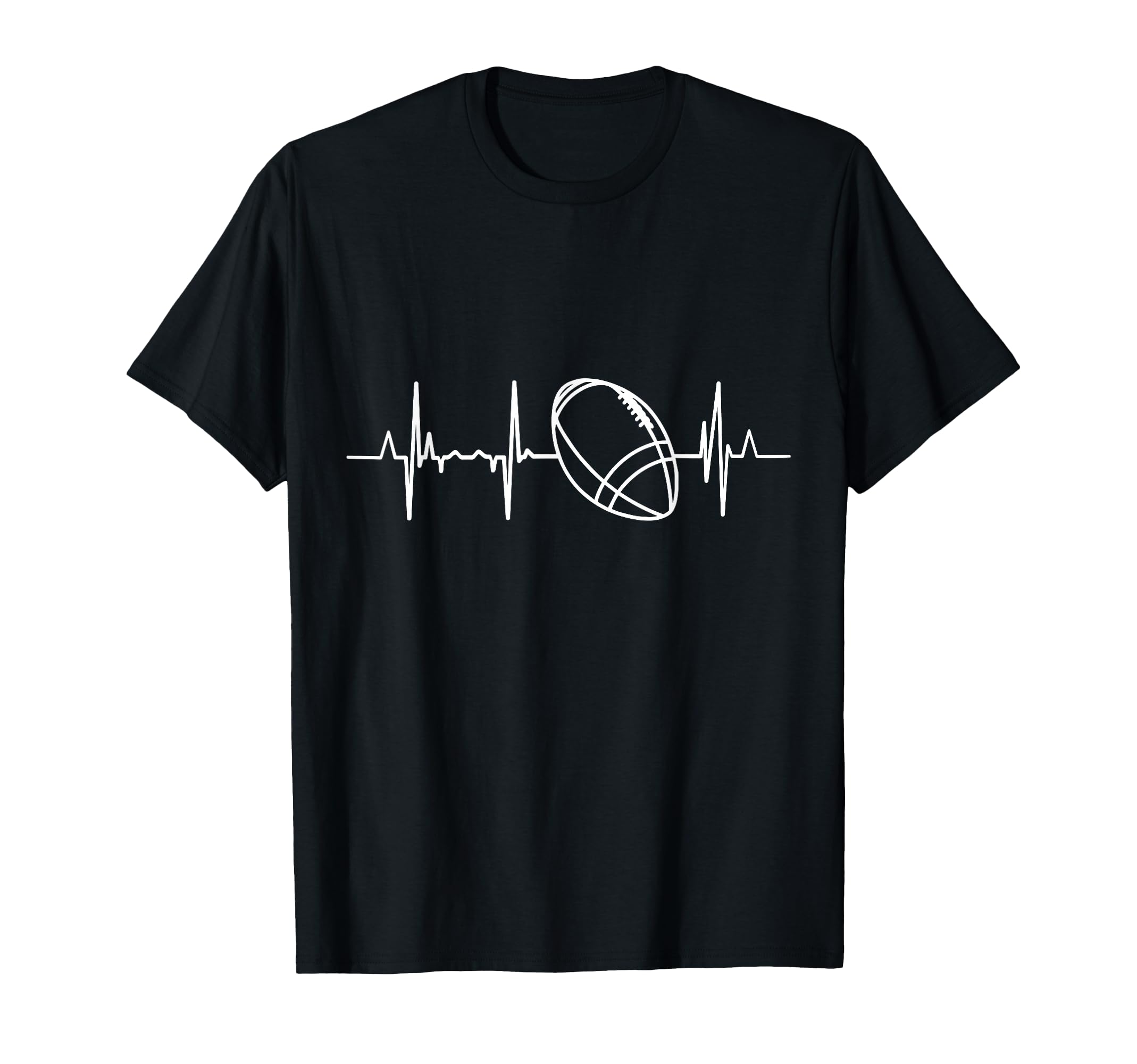 American Football Heartbeat Pulse Line T-Shirt