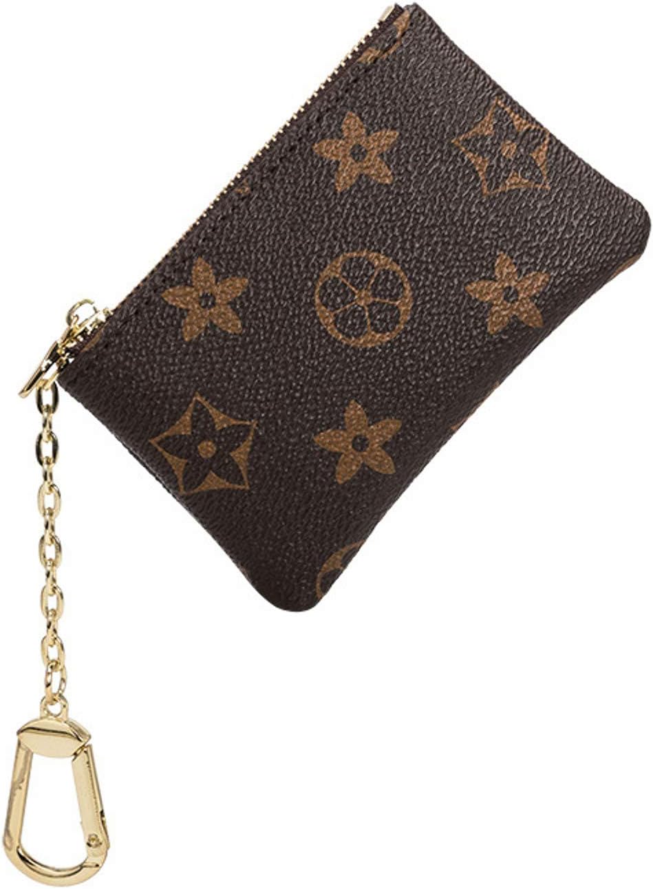 Tobert Checkered Keychain Pouch Mini Coin Purse Wallet for Women