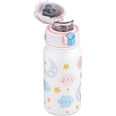 OLDLEY Kids Water Bottle 12oz Insulated Water bottle, Double Wall Stainless Steel Vacuum Bottle, Leak-Proof Sport Bottles for School Boys Girls,White Cloud