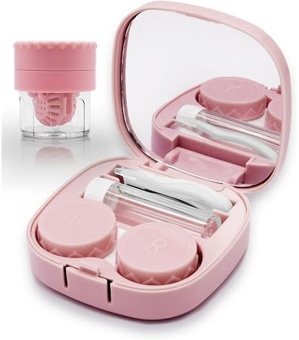 Amazon.com: MoKo Double Eyeglass Case, Contact Lens Case with