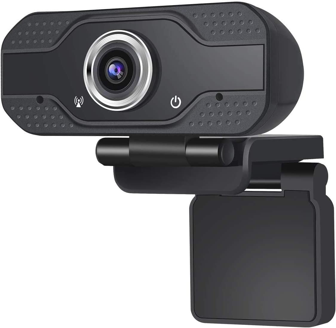 1080P Webcam HD USB Microphone Webcam Live Streaming for Video Conferencing/Recording/Streaming, Wide Angle Lens & Large Sensor for Superior Low Light, Drive-Freely fit PC/Mac/Laptop/Desktop