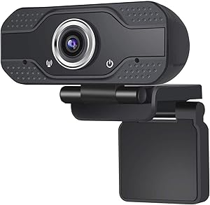 1080P Webcam HD USB Microphone Webcam Live Streaming for Video Conferencing/Recording/Streaming, Wide Angle Lens & Large Sensor for Superior Low Light, Drive-Freely fit PC/Mac/Laptop/Desktop