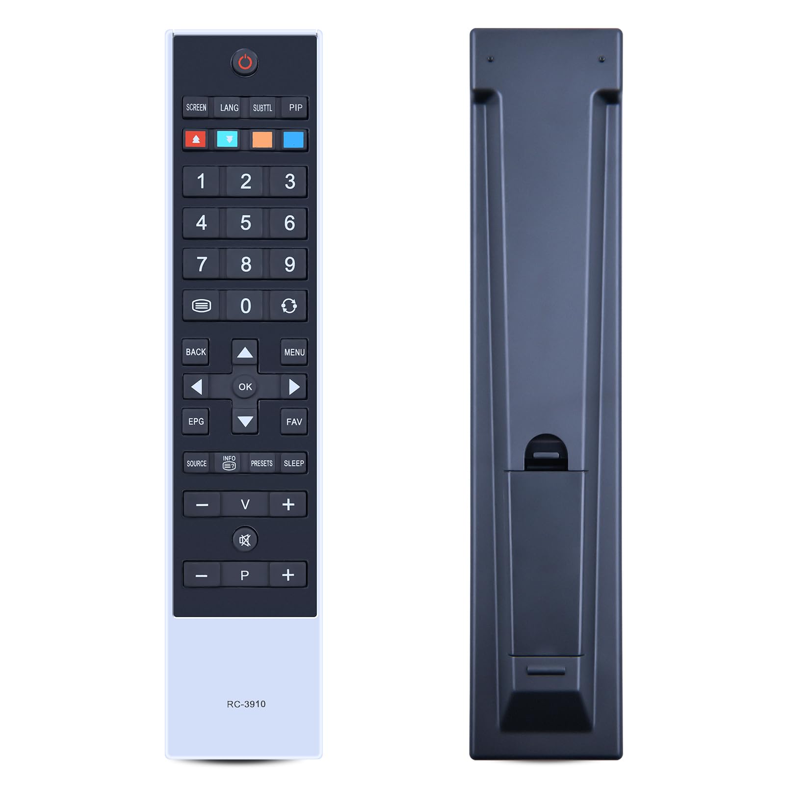 GOUYESHO RC-3910 Replacement Remote Control Suitable for Toshiba TV Compatible with RC3910/75020598/20504562/30065804