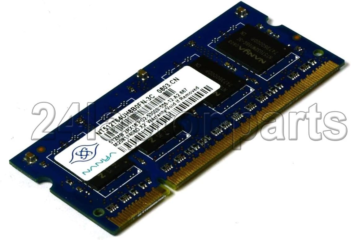 512MB DDR2 667MHZ Notebook Computer Memory - Nanya NT512T64UH8B0FN-3C