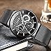 Watch Men’s Fashion Stainless Steel Classic Black Casual Watch With Mesh Band Waterproof Analog Quartz Wrist Watch
