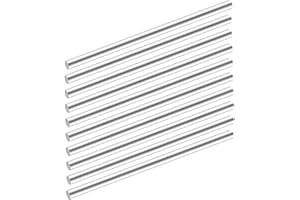 YTKavq Stainless Steel Round Rod，3/16"(5mm) Diameter 12"(300mm) Length 304 Stainless Steel Metal Rods for Crafts,DIY, Industry, Decoration(10 pcs)