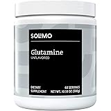 Amazon Brand - Solimo Glutamine Powder, Unflavored, 5 G L-Glutamine per Serving, 10.58 Ounce (60 Servings)