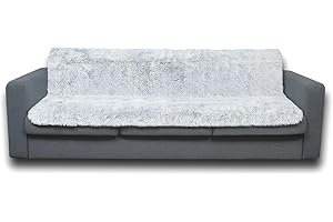 SNUGGLESINTO Waterproof Dog Bed Cover, Dog Pad Soft Plush Pet Blanket with Anti-Slip Back for Bed Couch Sofa, Furniture Protector for Small, Medium and Large Dogs and Cats (Magic Gray, 52"x82")