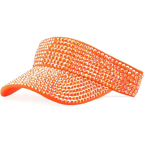 Bling Visor Shiny Rhinestones Sport Sun Adjustable Summer  display picture 1