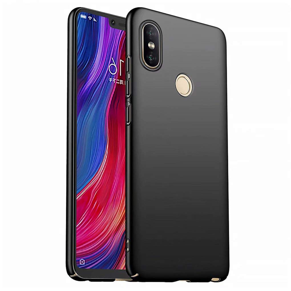 NiaCoCo Compatible with Xiaomi Redmi 7/Redmi Y3 Case Anti-Fall PC Hard Silicone Shockproof Ultra Thin Anti-Scratch Protector Phone Case for Xiaomi Redmi 7/Redmi Y3 Case-Black
