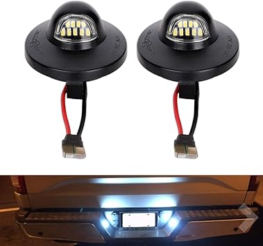 2pcs LED Tag Rear License Plate Light Bulbs Assembly For Ford F-150 2009-2014