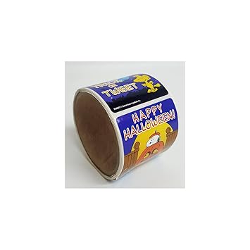 Amazon Com Peanuts Halloween Sticker Roll 100 Ct Home Kitchen