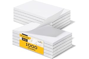 FMP Brands 10 Pack Note Pads 4x6, 100 Sheets Per Memo Pad, Writing Scratch Pad, Blank Notepad, White Waitress Server Note Pads, Paper Pad, To Do Grocery List Small Notepads