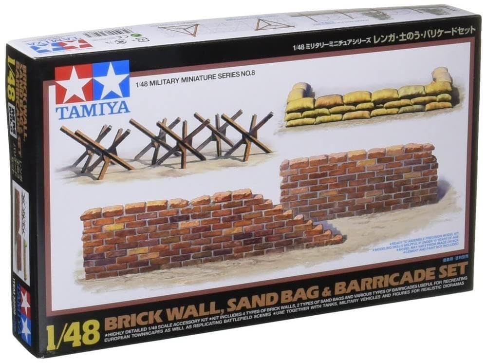TAMIYA 300032508 WWII Diorama Set Walls and Sandbags 1:48