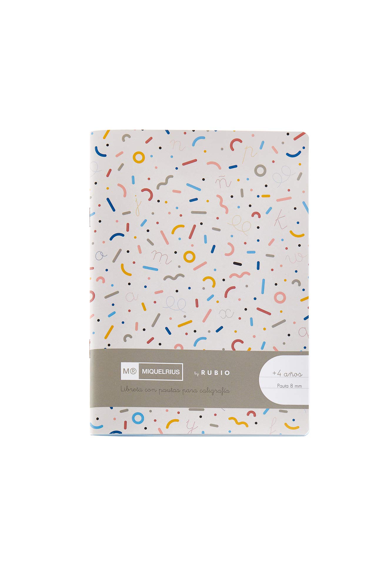 Miquelrius Notebook with Staple by Rubio Format 4o Pauta Montesori 8 mm Montessori, 8 mm 4º