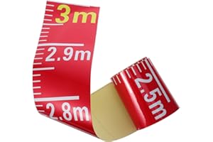 Angoily Water Level Monitoring Decals Adhesive Tape Measure for Pool Water Gauge and Liquid Height