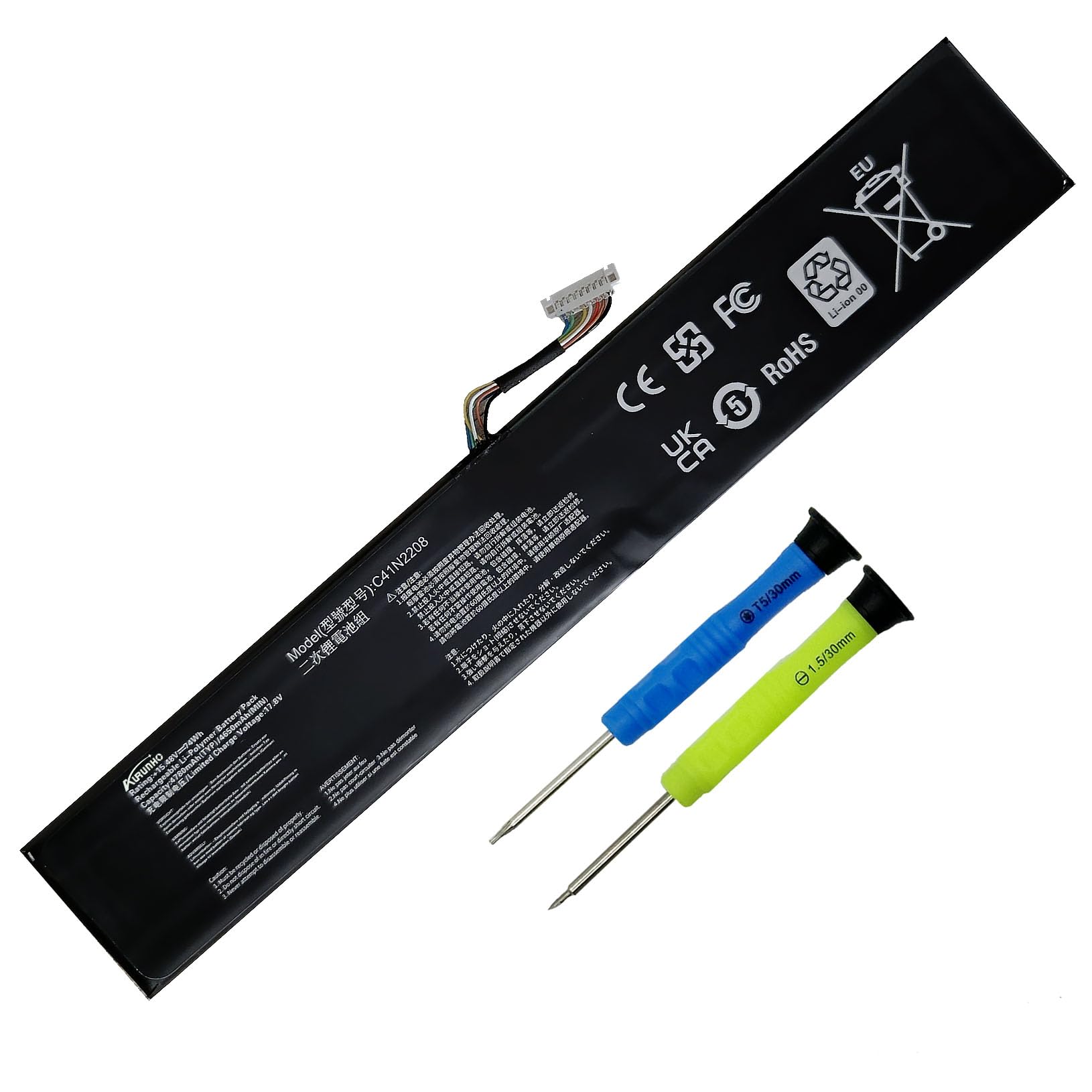 AURUNHO 74Wh C41N2208 Battery for Replacement for