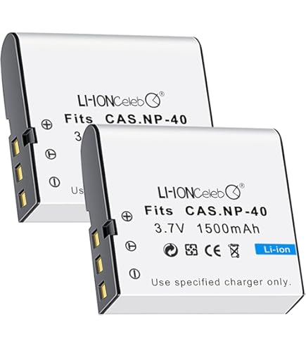 thumbnail image 2 of Casio NP-40 Compatible Lithium-Ion Rechargeable Battery 2 of 10