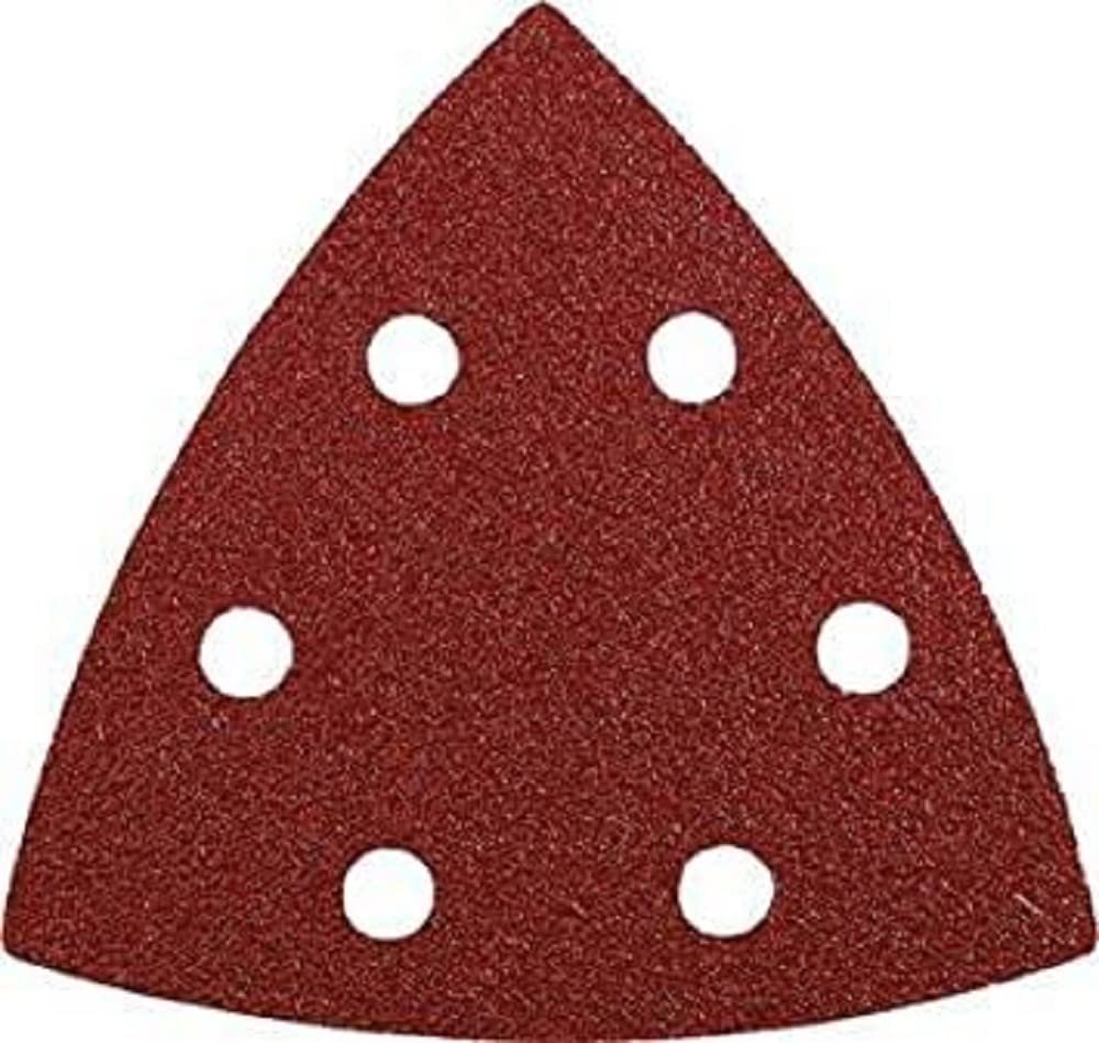 kwb Sanding Triangles 93 Mm Made Of High-Grade Corundum With Grit Size 400, tool-Free Change, Synthetic Resin Bonding and Reinforced Paper Backing for Fine Sanding Of Wood and Metal