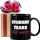 Dnuiyses Student Tears Still Warm Mug Funny Gifts for Teacher, Student Thank You Gifts for Teacher Professor, Inspirational Quotes Birthday Mug for Teacher, Appreciation Graduation Gift from Student