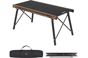 Naturehike Folding IGT Camping Table, Portable Outdoor IGT Cook System, Ultralight Aluminum Camp Table with Carry Bag for Car Camping Picnic RV Trip Patio Backyard BBQ