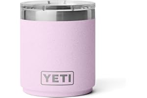 YETI Rambler 10 oz Stackable Lowball 2.0, Vacuum Insulated, Stainless Steel with MagSlider Lid, Cherry Blossom