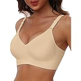 HORISUN Comfortable Seamless Full Coverage Bra for Women Wireless Bras with Soft Support Regular and Plus Size