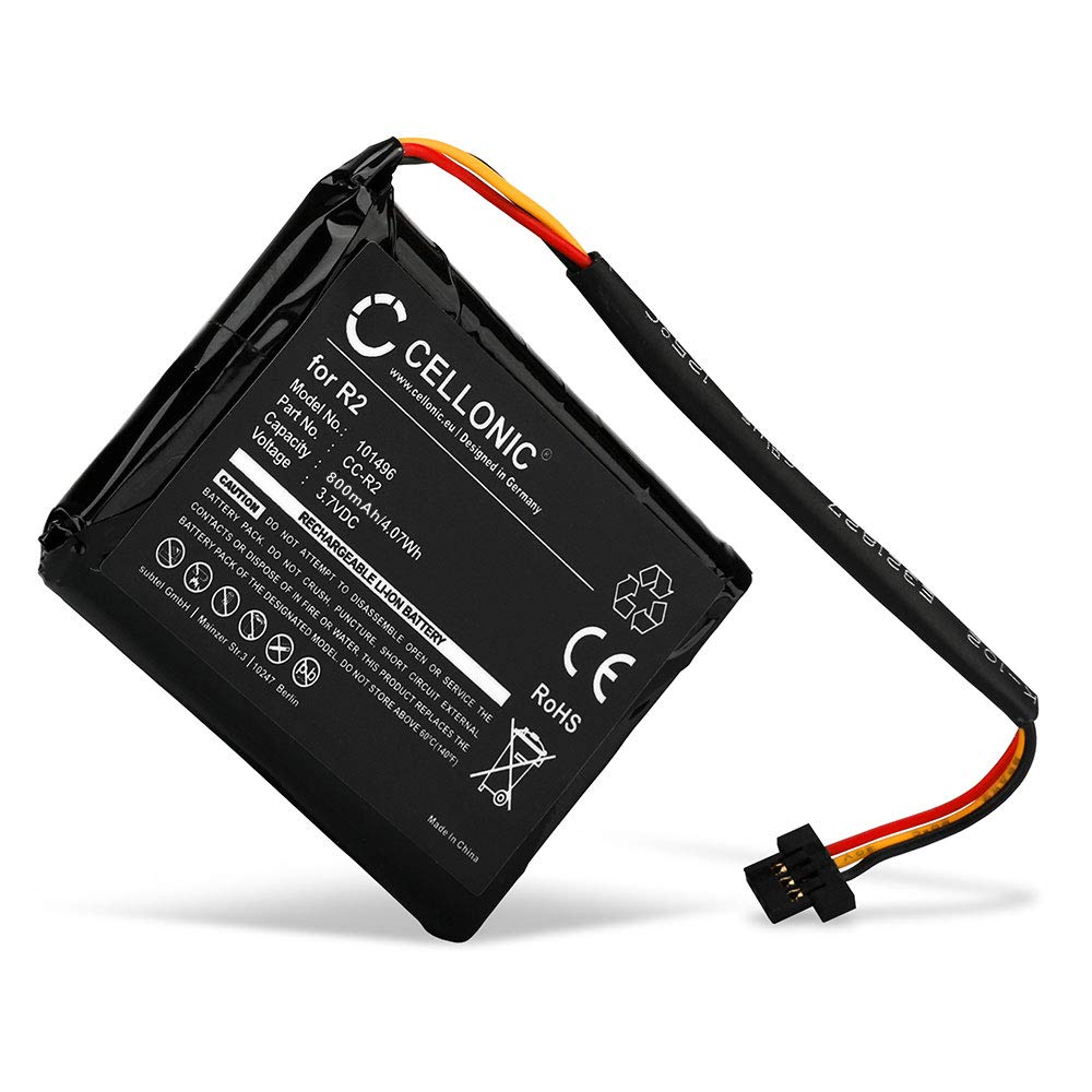 CELLONIC, battery sat nav compatible with TomTom Go 500, XXL IQ Routes™, XXL (800mAh, 3.7V) Replacement battery AHA11110003, 6027A0090721, FLB0920012619, FMB0829021142, R2