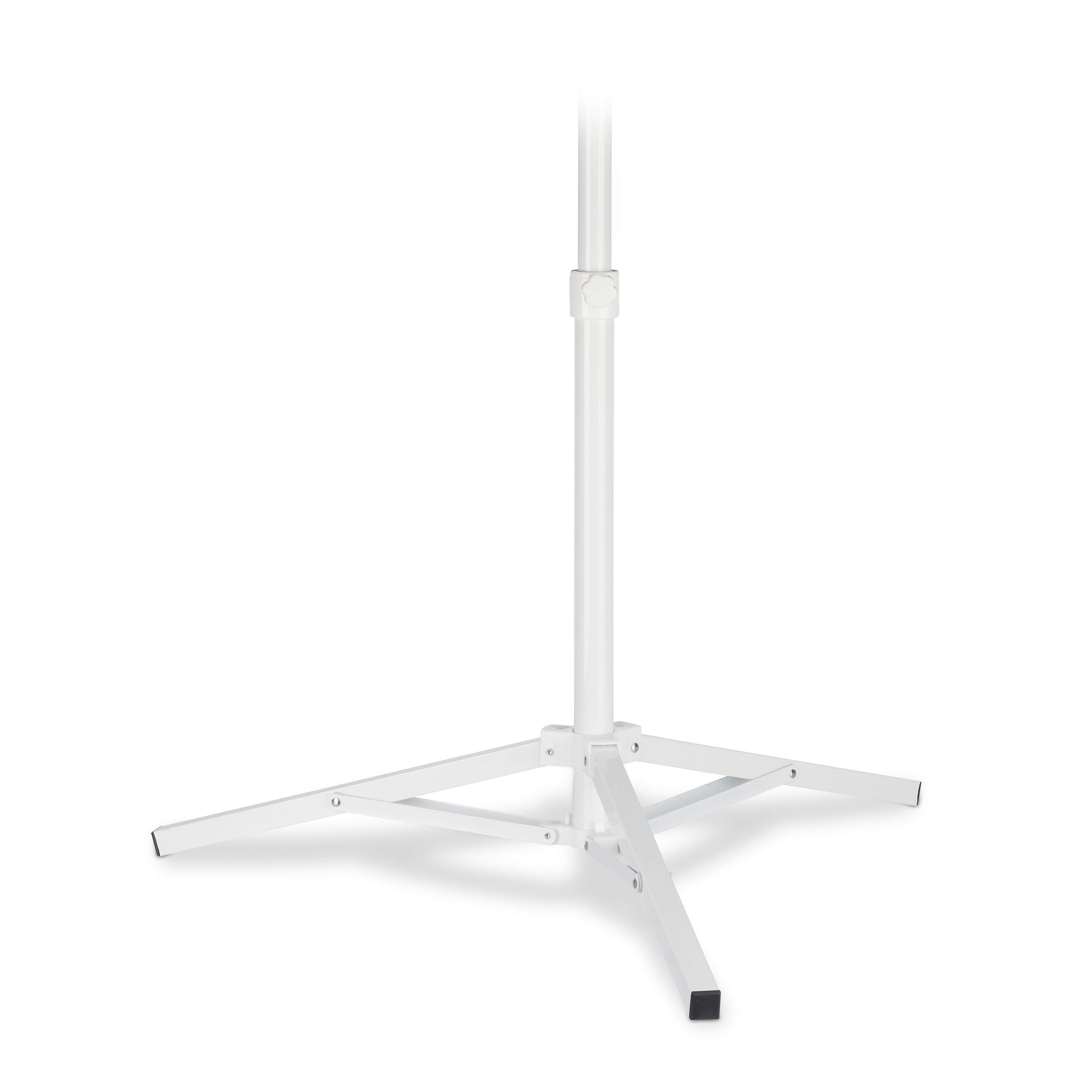 Relaxdays Parasol Stand, Umbrella Base, 25-32 mm, Foldable Frame, Handy, White