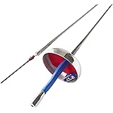 American Fencing Gear Fencing Epee Electric Sword Weapon National Grade with 1 Guard, 1 Guard Pad and German Fitting Tip and 