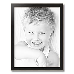 ArtToFrames 16x21 inch Black Satin with Raw Edges