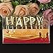 Willcan Gold Color Happy Birthday Candles Cake Toppers,13 Molded Letter Candles for Party time Wedding and Memories Day Decoration and Celebration for Adults and Kids.