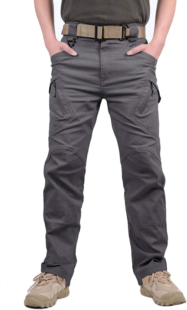 TACVASEN Men's Outdoor Tactical Pants Lightweight Assault Cargo Casual Cotton Pants: Clothing