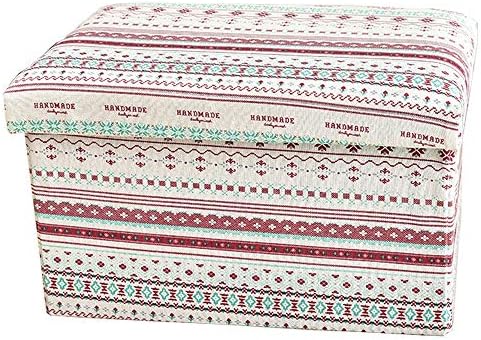 Storage Stool Solid Wood Storage Stool Sofa Foot Leather Stool Low Stool Multifunctional Storage Stool,Pink