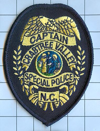 Police Patch Embroidered Mini-Patch Collectible - North Carolina - Captain Crabtree Valley Special Police N.C. (I)