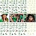 Shamrock Tattoos for St. Patrick's Day Accessories Costume 8 Sheets, Over 140 Tattoos with Shamrock, Irish Flag, Luck to Be Irish, Glitter Tattoos, Glow in The Dark Tattoos
